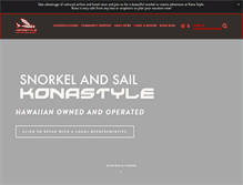 Tablet Screenshot of konasnorkelandsail.com